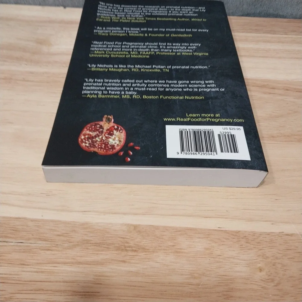 Real Food for Pregnancy Lily Nichols Nutrition Book Paperback
